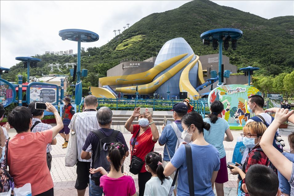 Hong Kong'ta Ocean Park yeniden açıldı