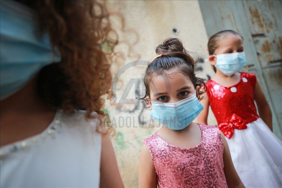 Upacara pernikahan di Gaza di masa pandemi Covid-19