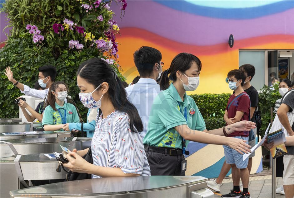 Hong Kong'ta Ocean Park yeniden açıldı