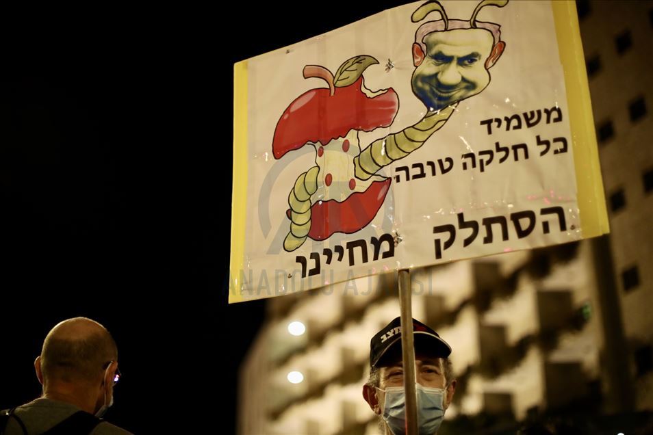 Kudüs'te Netanyahu karşıtı gösteri