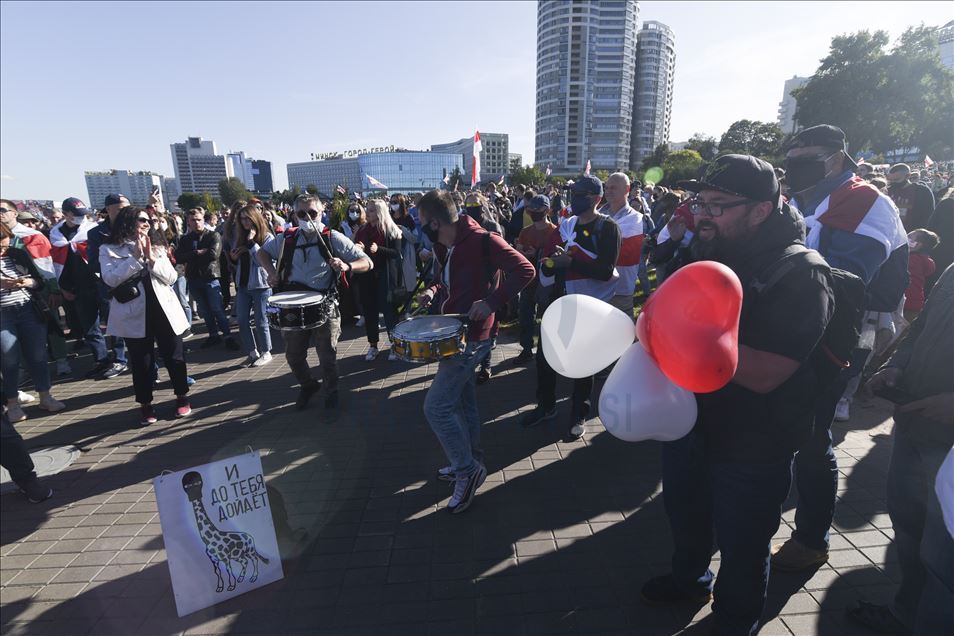 Belarus'ta Cumhurbaşkanlığı seçimlerine karşı protestolar devam etti