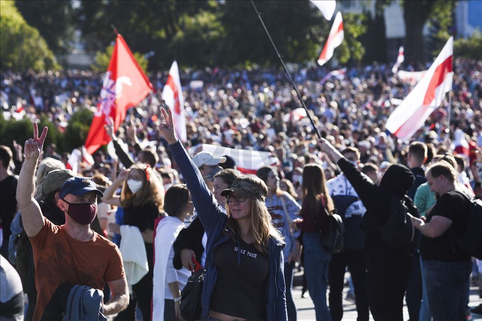 Belarus'ta Cumhurbaşkanlığı seçimlerine karşı protestolar devam etti