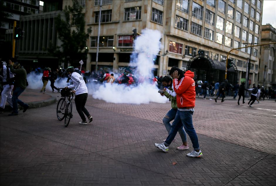 Kolombiya'da hükümet karşıtı protestolar