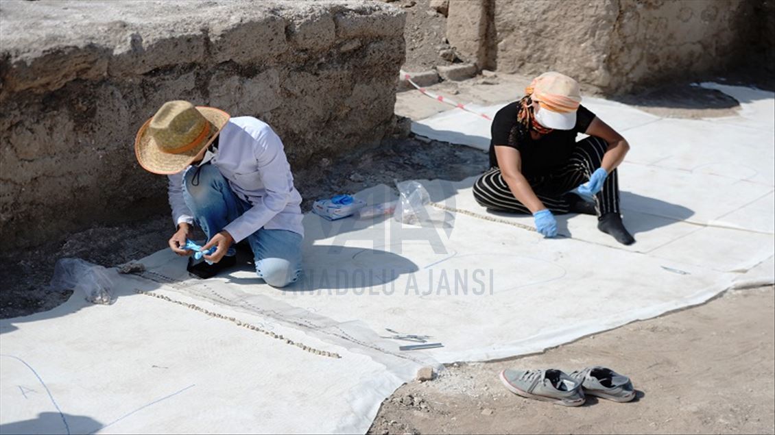 ماردین...مۆزایکی کڵێسایەکی سەدەی چوار دۆزرایەوە