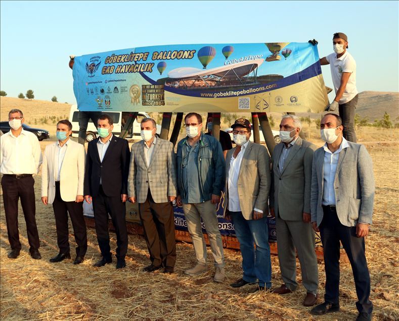 Göbeklitepe'de sıcak hava balonuyla tanıtım uçuşu gerçekleştirildi