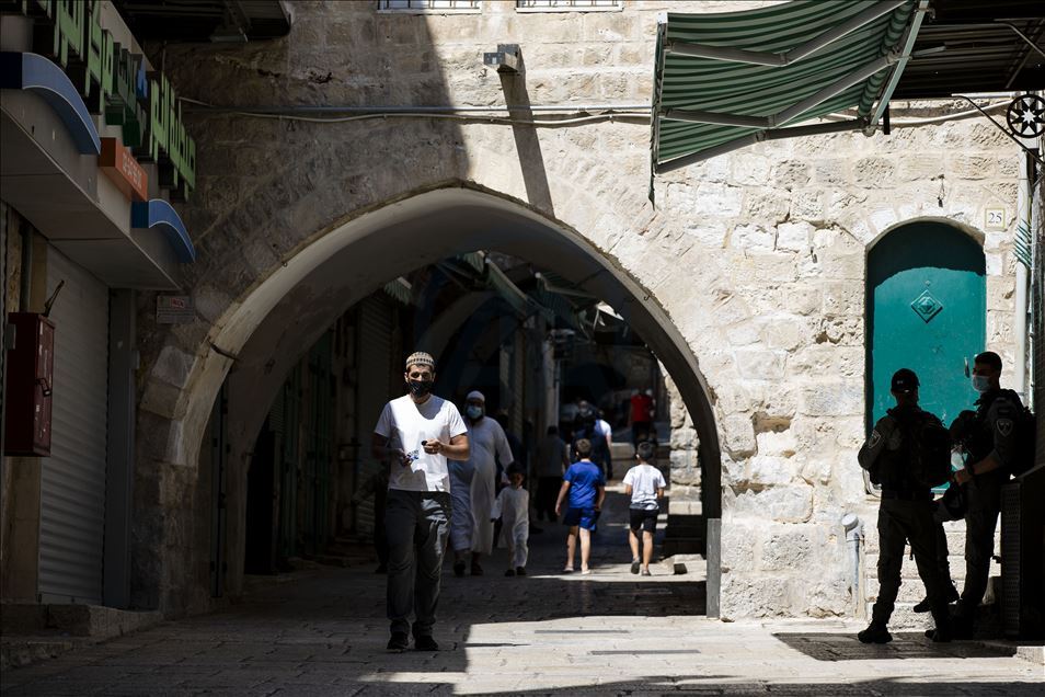 ممانعت نظامیان اسرائیل از ورود نمازگزاران به مسجدالاقصی