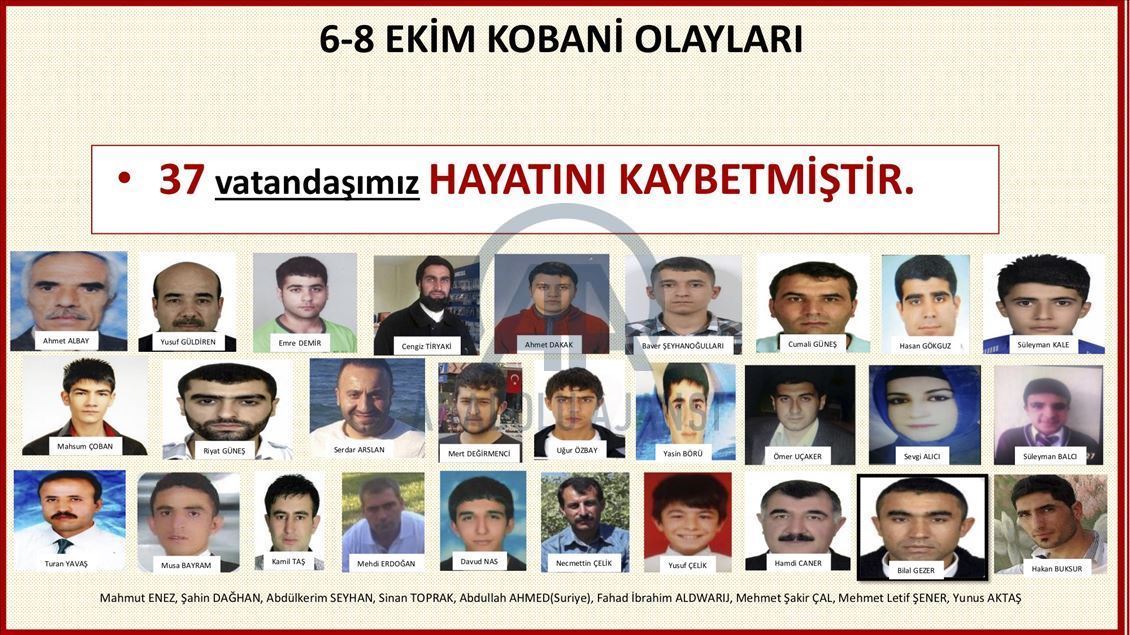 Dewletê dev ji failên "Bûyerên 6-8ê Cotmehê" berneda 17