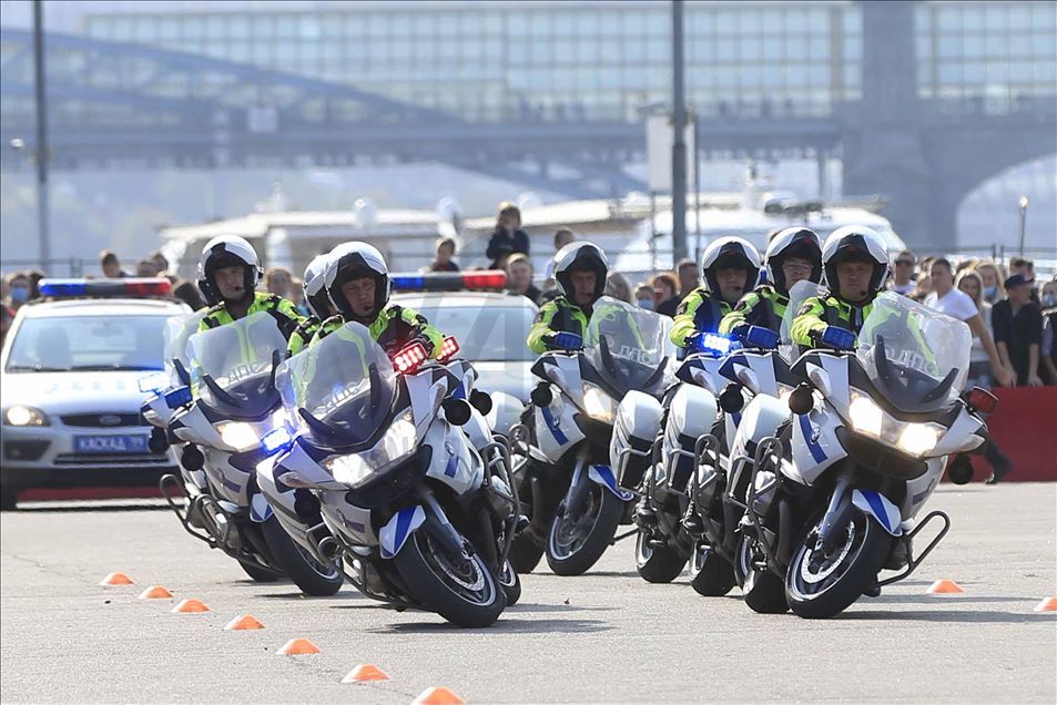 Festival de la motocicleta de otoño en Moscú