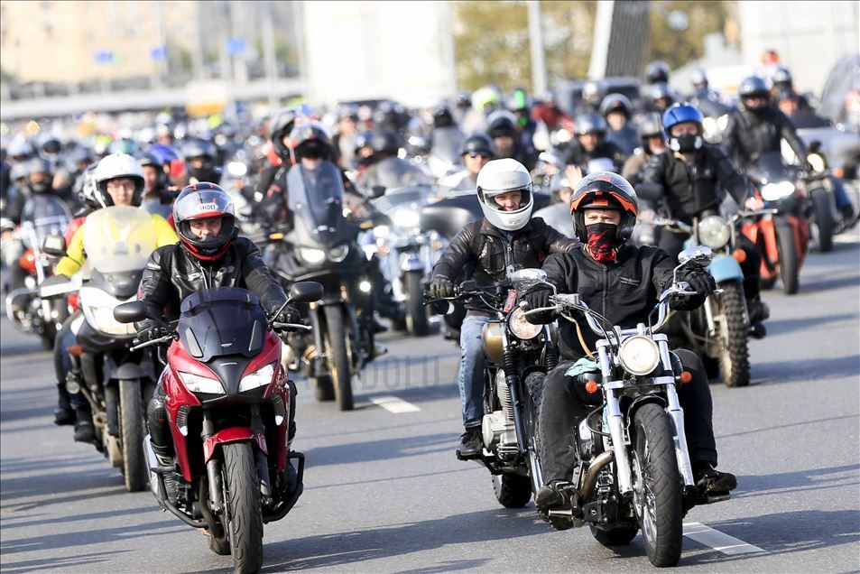 Festival de la motocicleta de otoño en Moscú