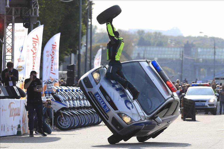 Festival de la motocicleta de otoño en Moscú