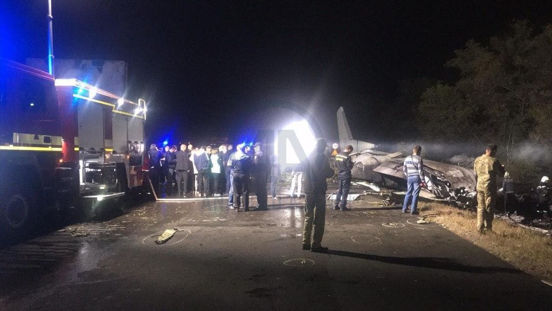 Ukrayna'nın Harkov bölgesinde askeri uçağın düşmesi sonucu 22 kişi öldü
