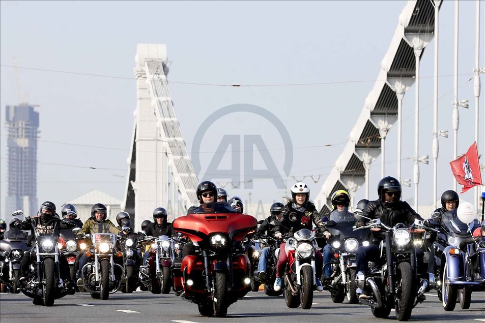 Festival de la motocicleta de otoño en Moscú