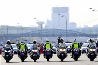Festival de la motocicleta de otoño en Moscú