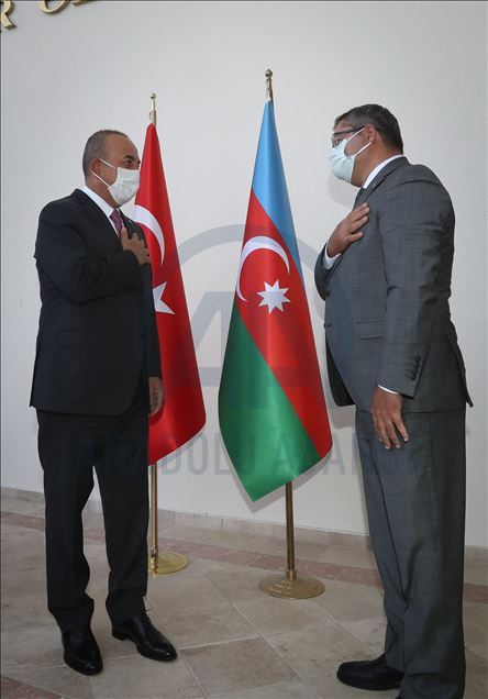 Dışişleri Bakanı Çavuşoğlu, Azerbaycan'ın Ankara Büyükelçisi Hazar İbrahim'i ziyareti etti