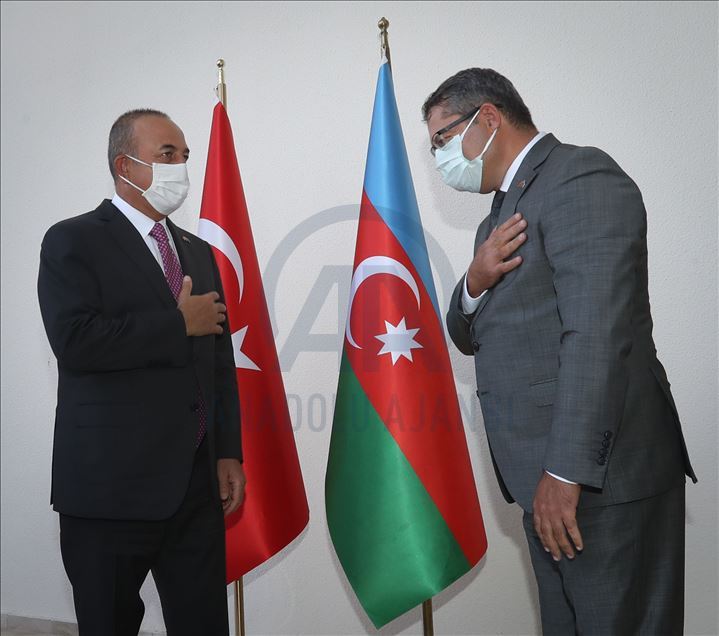 Dışişleri Bakanı Çavuşoğlu, Azerbaycan'ın Ankara Büyükelçisi Hazar İbrahim'i ziyareti etti
