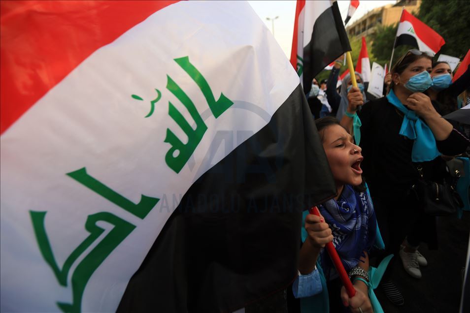 Irak'ta hükümet karşıtı gösterilerin birinci yıl dönümü