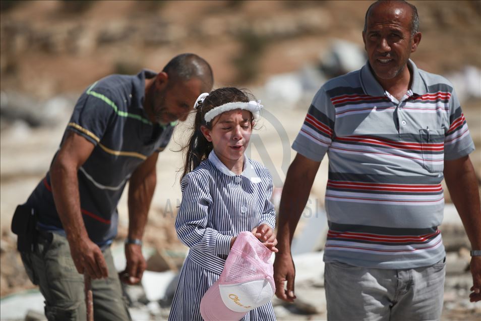 Israel demolishes Palestinian's constructions in West Bank