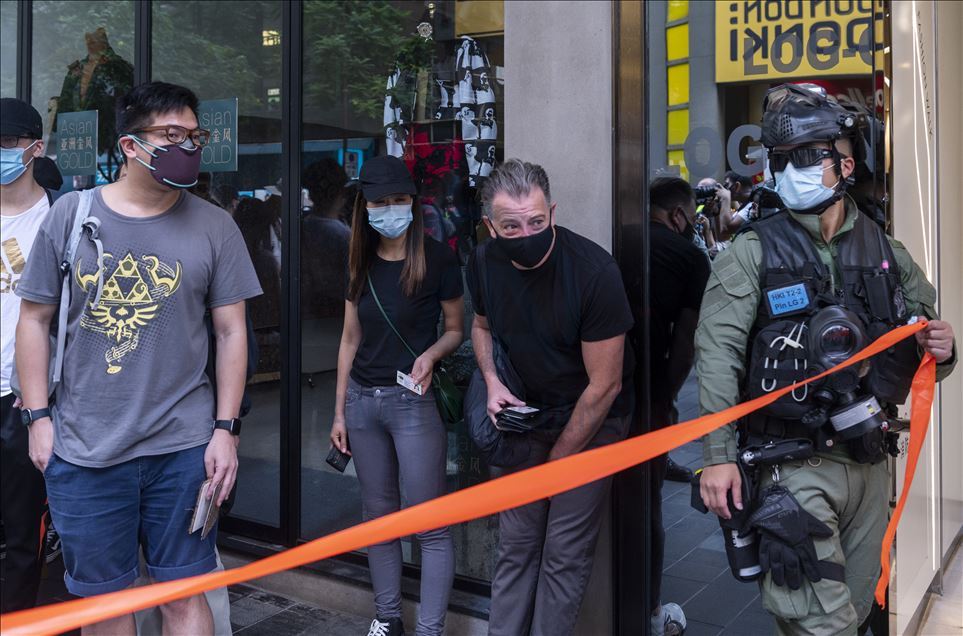 “Çin Ulusal Günü”nde protesto