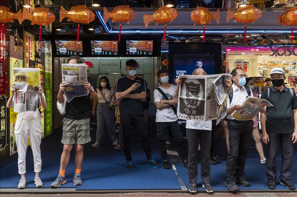 “Çin Ulusal Günü”nde protesto
