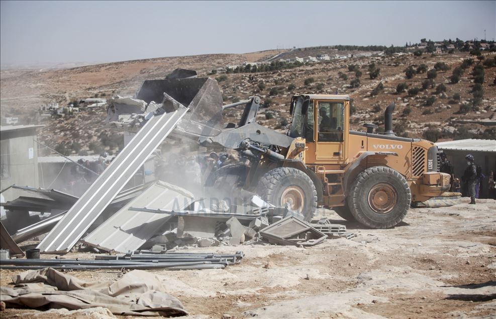 Israel demolishes Palestinian's constructions in West Bank