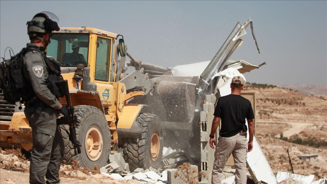Israel demolishes Palestinian's constructions in West Bank