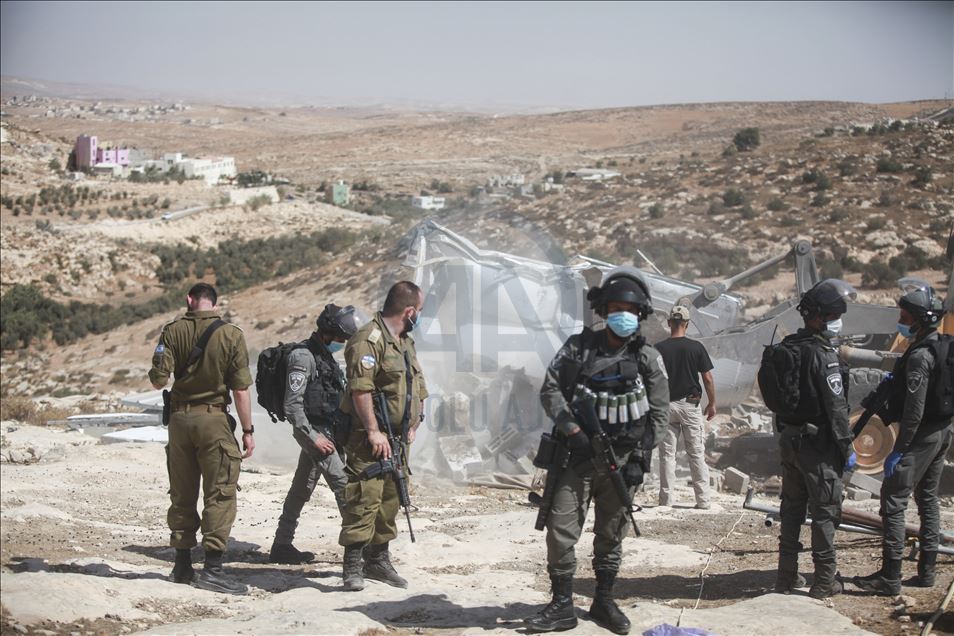 Israel demolishes Palestinian's constructions in West Bank