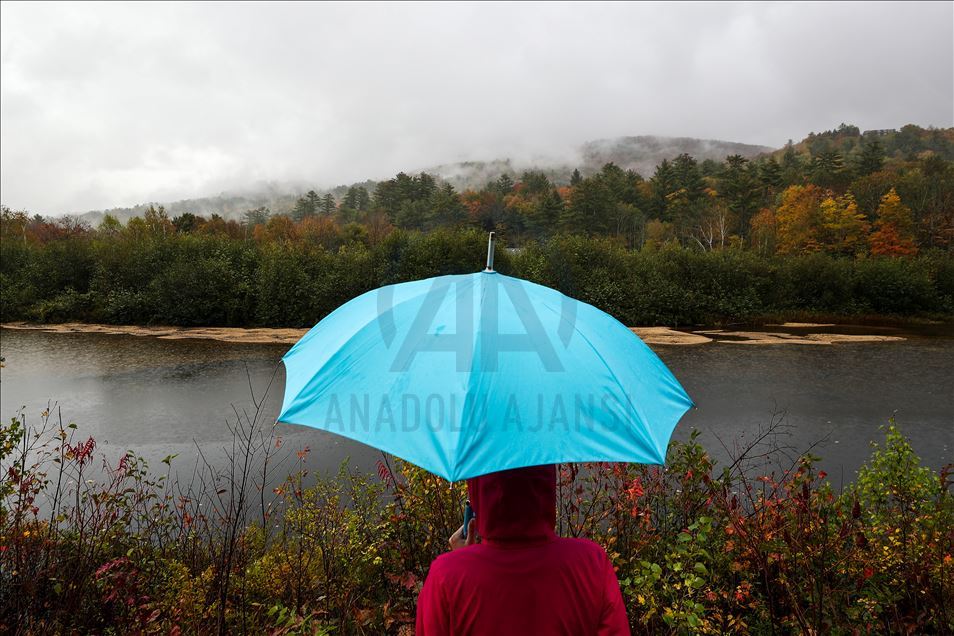 Follaje de otoño en New Hampshire, EEUU