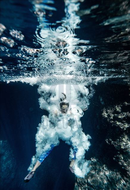 Deep water soloing in Turkey's Antalya