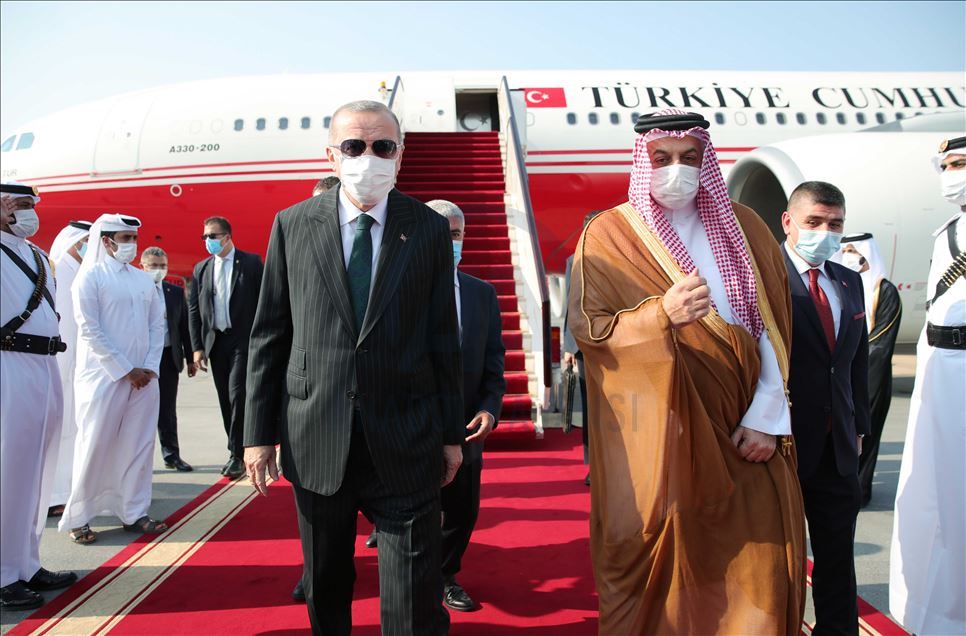 وصل الرئيس التركي رجب طيب أردوغان، 