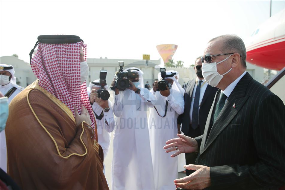 وصل الرئيس التركي رجب طيب أردوغان، 