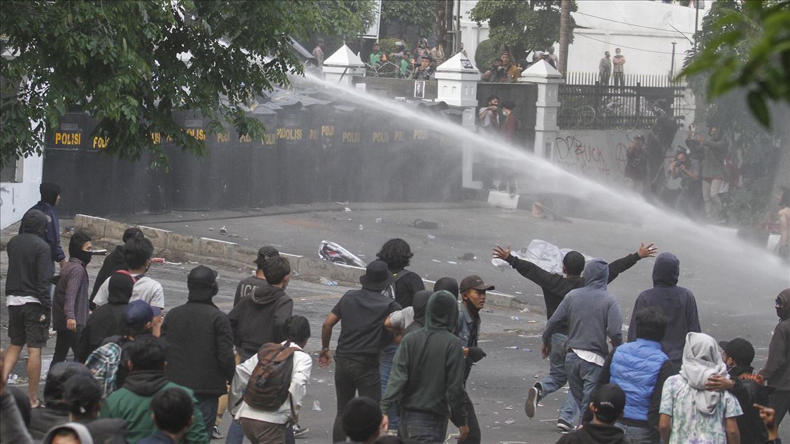 Demonstration against Omnibus Law on job creation in Indonesia