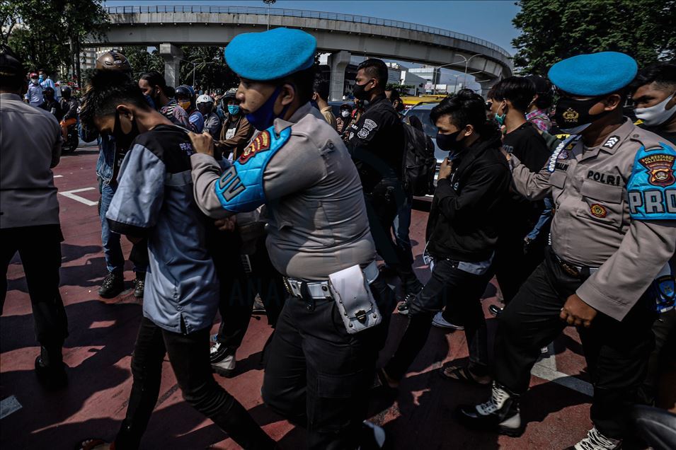 Demonstration Against Omnibus Law On Job Creation In Indonesia ...