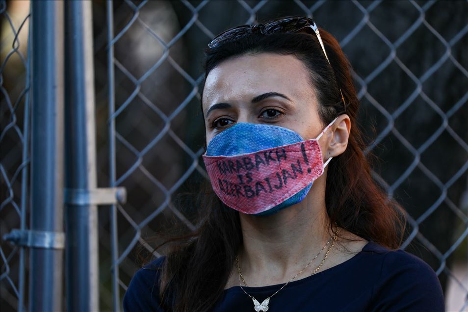 У Белого дома прошла акция в поддержку Азербайджана