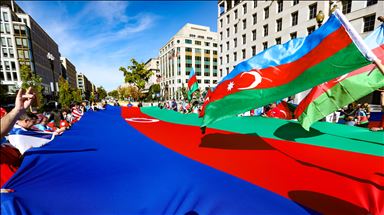 У Белого дома прошла акция в поддержку Азербайджана