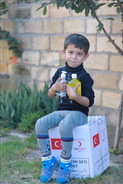 توزیع کمک‌های بشردوستانه هلال احمر ترکیه در آذربایجان آغاز شد