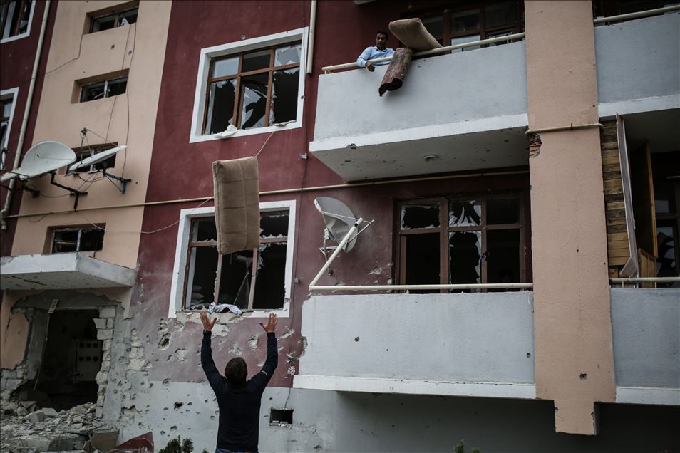 Ermenistan'ın en çok hedef aldığı yerleşim yerlerinden Terter'de büyük hasar var