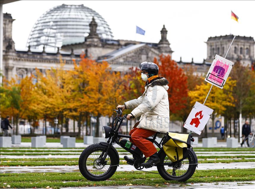 Protesta contra el cambio climático en Berlín