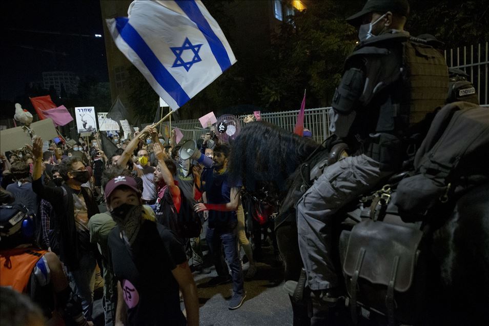 Batı Kudüs'te Netanyahu karşıtı gösteri
