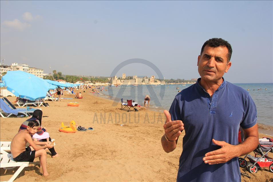 Kızkalesi'nde yazdan kalma günler yaşanıyor