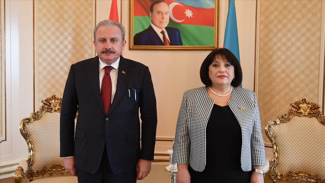 دیدار رئیس مجلس ترکیه و همتای آذربایجانی خود در باکو
