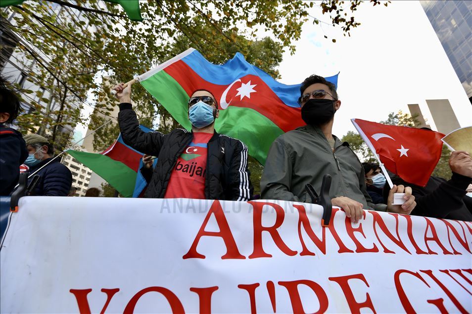 Demonstrasi mendukung Azerbaijan di New York