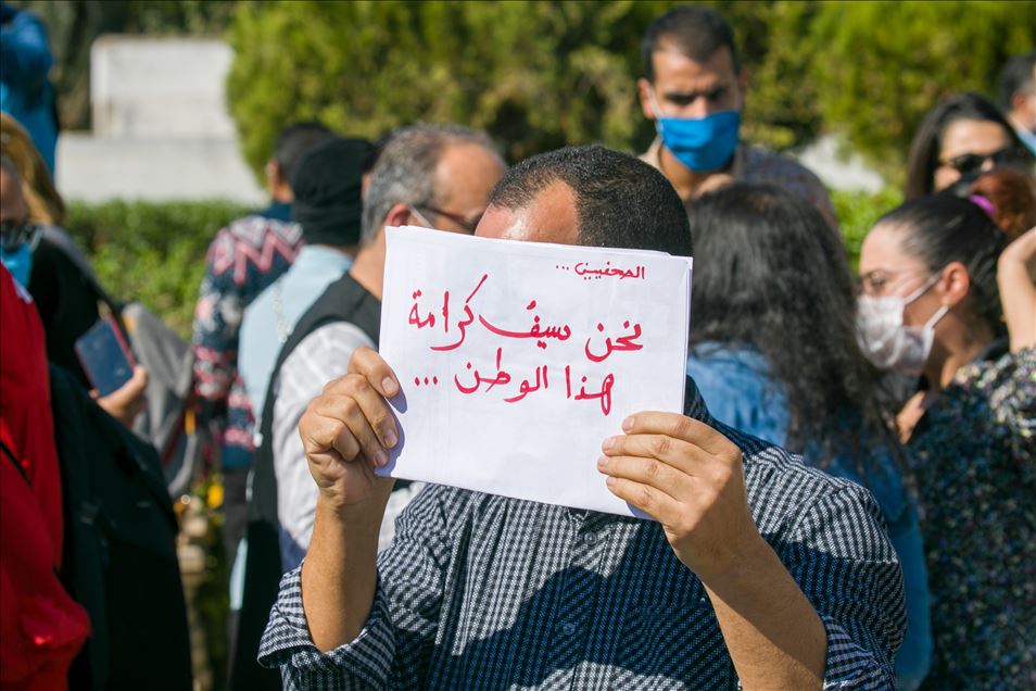 تونس.. عشرات الصحفيين يحتجون على مشروع تعديل قانون