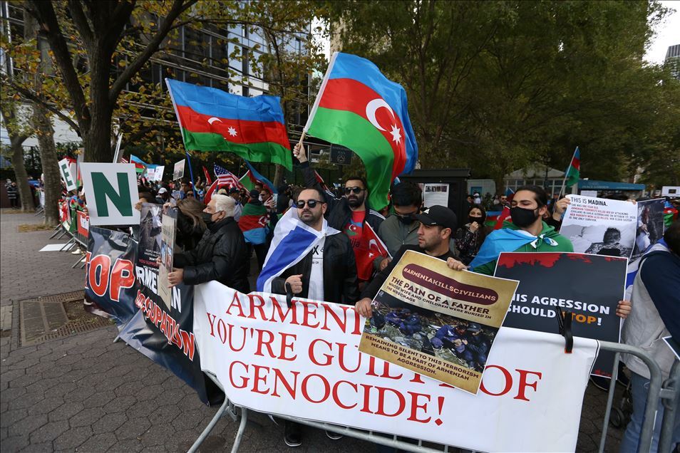 Demonstrasi mendukung Azerbaijan di New York