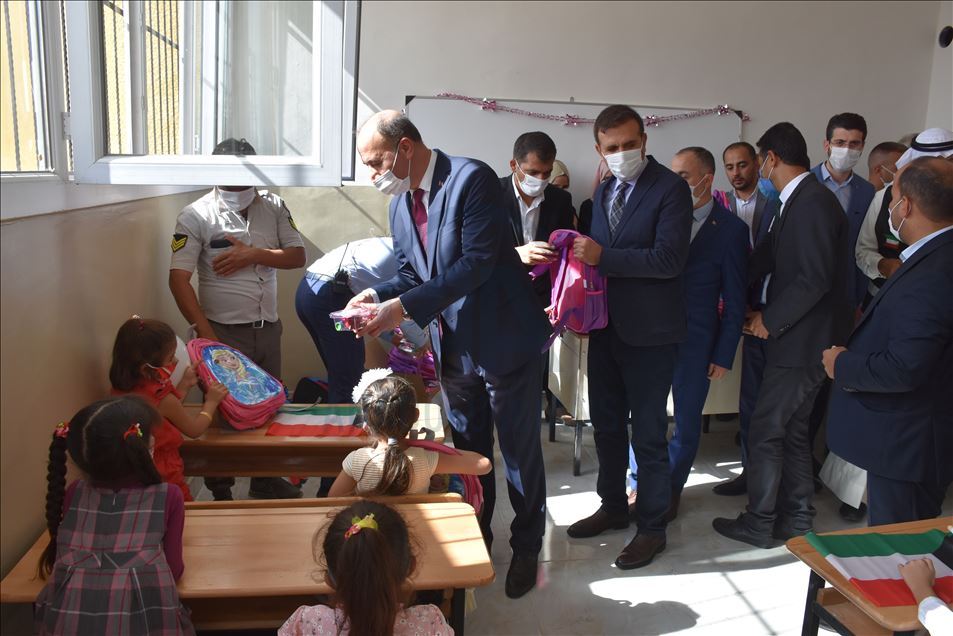Tel Abyad'da eğitime verilen destek sürüyor