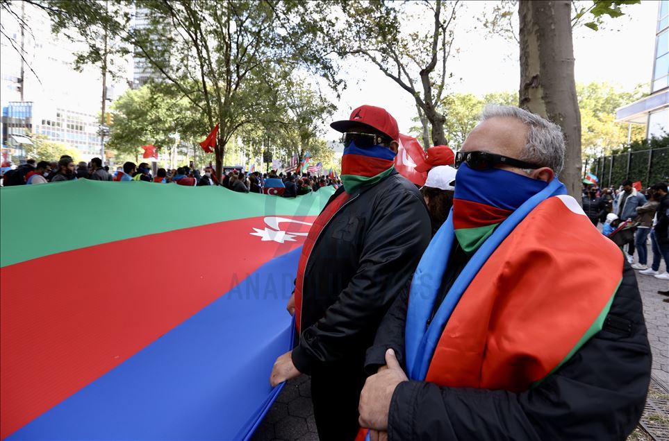 Demonstrasi mendukung Azerbaijan di New York