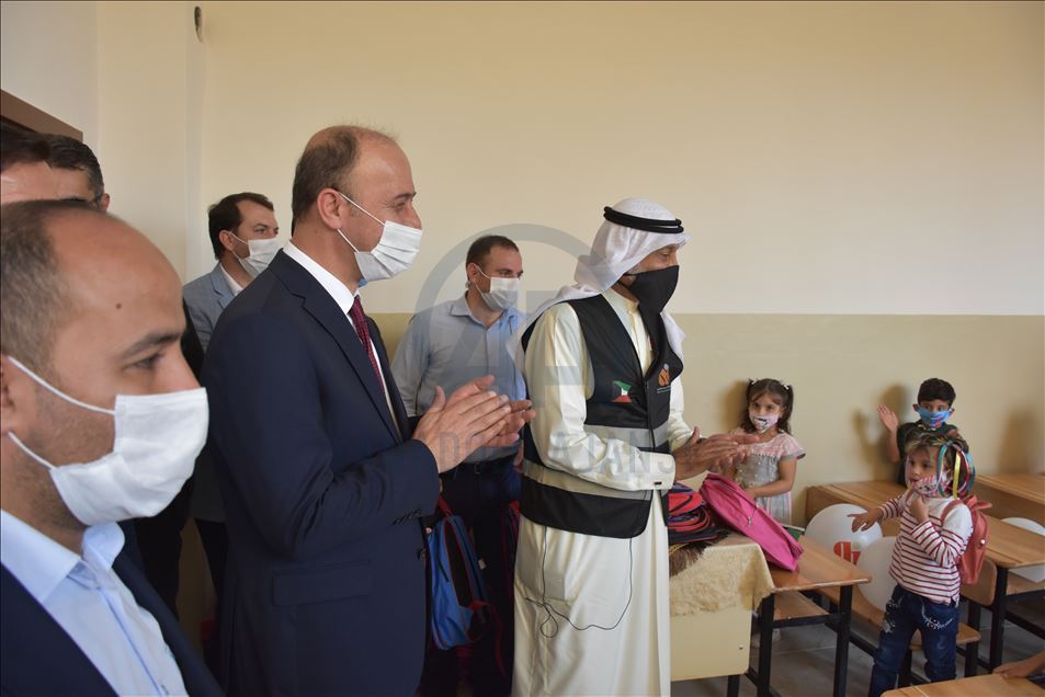 Tel Abyad'da eğitime verilen destek sürüyor