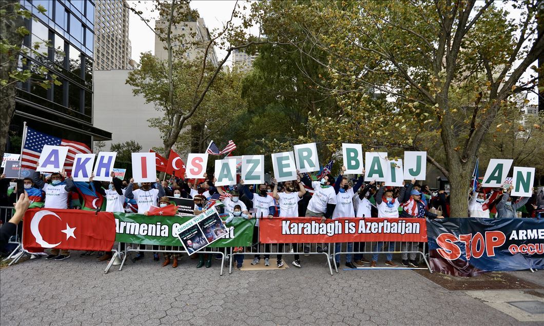 Demonstrasi mendukung Azerbaijan di New York