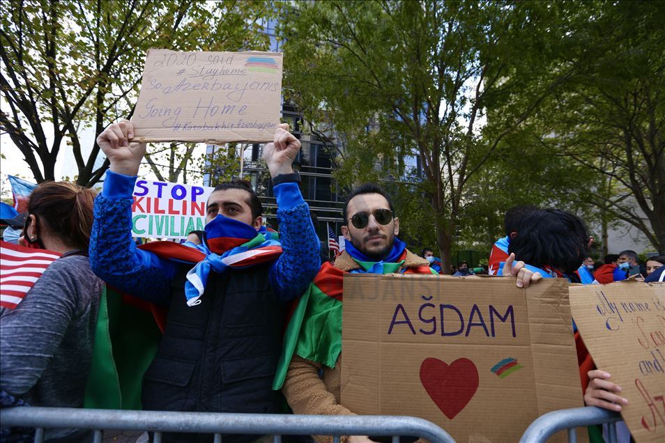 Demonstrasi mendukung Azerbaijan di New York