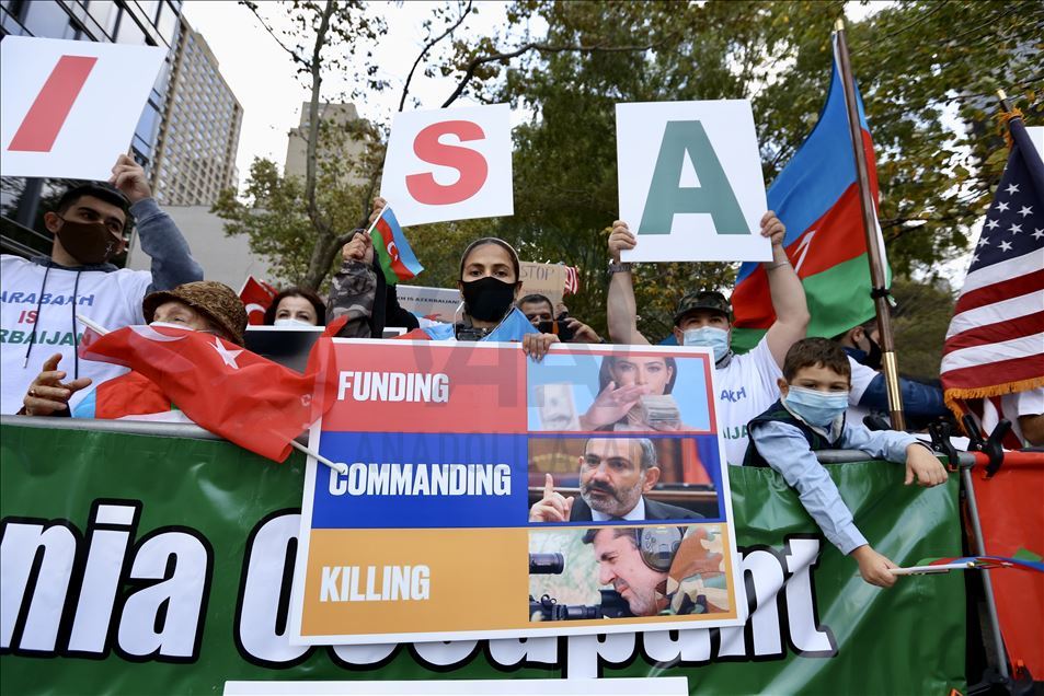 Demonstrasi mendukung Azerbaijan di New York