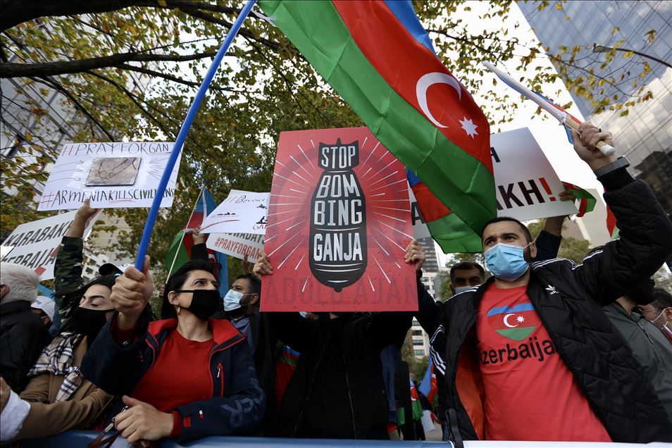 Demonstrasi mendukung Azerbaijan di New York